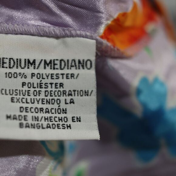 Jaclyn Smith Lavender Floral Satin Nightgown NOS Medium - Picture 15 of 15